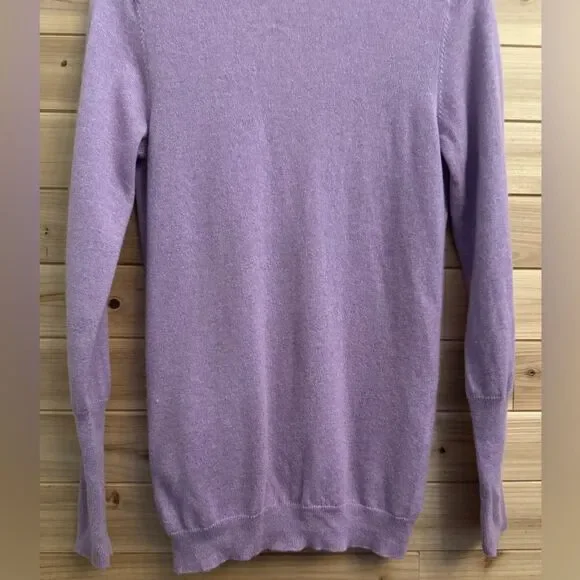 Brunello Cucinelli Size Medium Pink Purple Double Zipper Ruched Cashmere Sweater - Picture 10 of 14